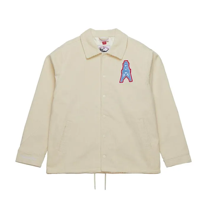 Mitchell and Ness Collegiate Coaches Jacket Tennessee Titans Men Jackets and Outerwear