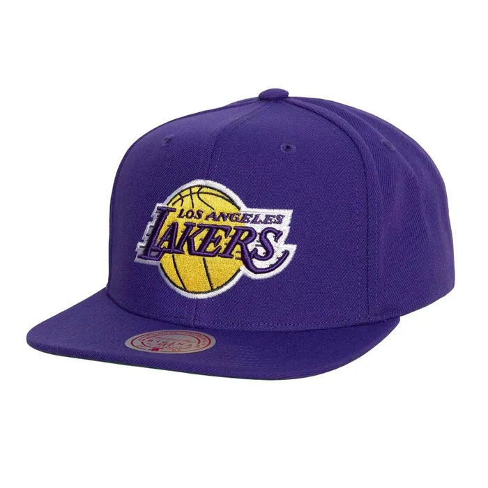 Mitchell and Ness Conference Patch Snapback Los Angeles Lakers Men Hats and Headwear Mitchell and Ness Conference Patch Snapback Los Angeles Lakers Men Hats and Headwear