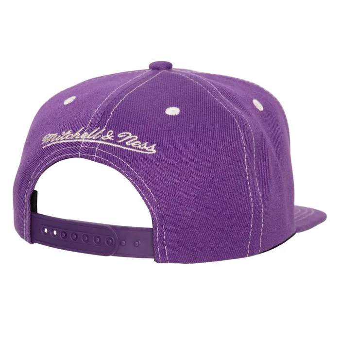 Mitchell and Ness Contrast Natural Snapback HWC Los Angeles Lakers Men Hats and Headwear Mitchell and Ness Contrast Natural Snapback HWC Los Angeles Lakers Men Hats and Headwear