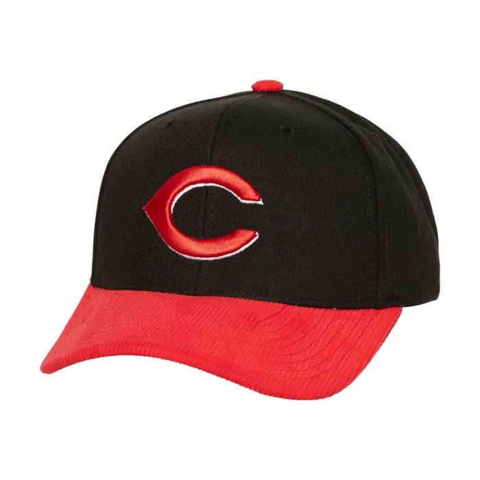 Mitchell and Ness Cord Pro Snapback Cincinnati Reds Men Hats and Headwear