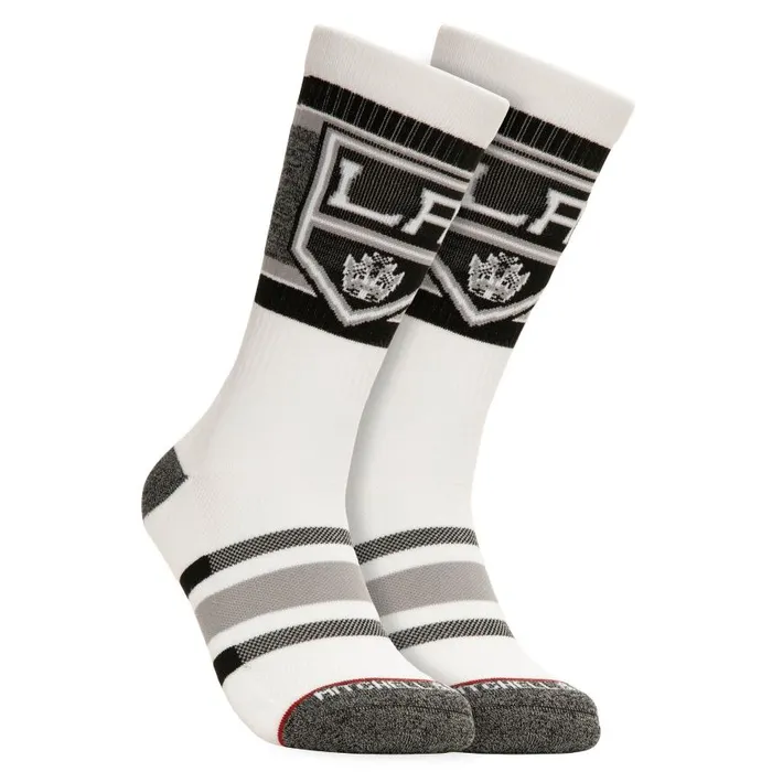 Mitchell and Ness Cross Bar Crew Socks Los Angeles Kings Men Socks