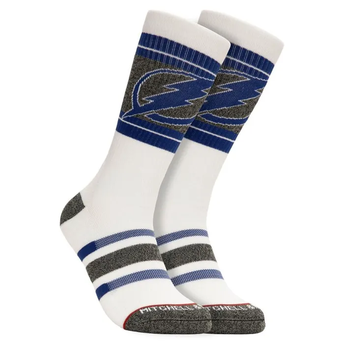 Mitchell and Ness Cross Bar Crew Socks Tampa Bay Lightning Men Socks