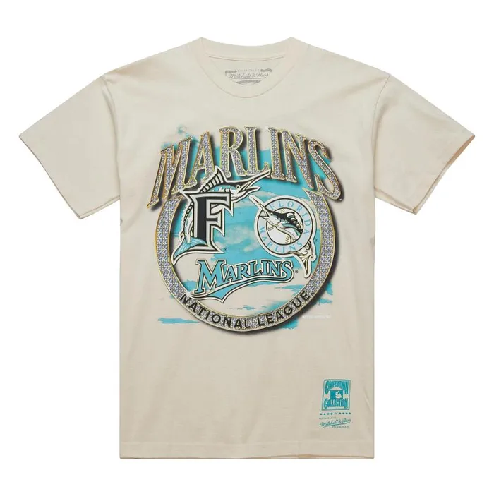 Mitchell and Ness Crown Jewels SS Tee Coop Florida Marlins Men TShirts and Tops Mitchell and Ness Crown Jewels SS Tee Coop Florida Marlins Men TShirts and Tops