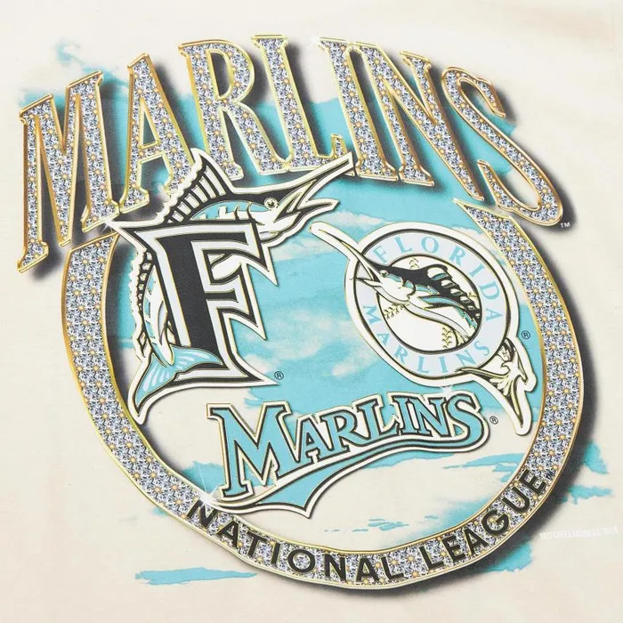 Mitchell and Ness Crown Jewels SS Tee Coop Florida Marlins Men TShirts and Tops Mitchell and Ness Crown Jewels SS Tee Coop Florida Marlins Men TShirts and Tops