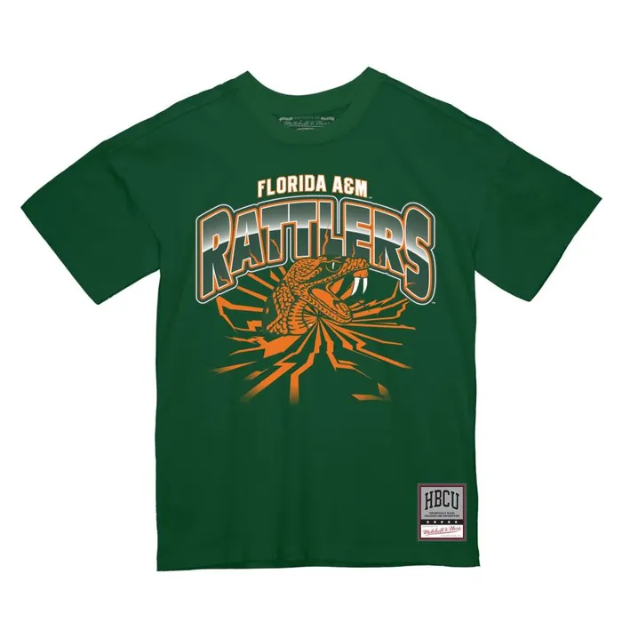 Mitchell and Ness Earthquake Tee Florida AandM University Men TShirts and Tops Mitchell and Ness Earthquake Tee Florida AandM University Men TShirts and Tops
