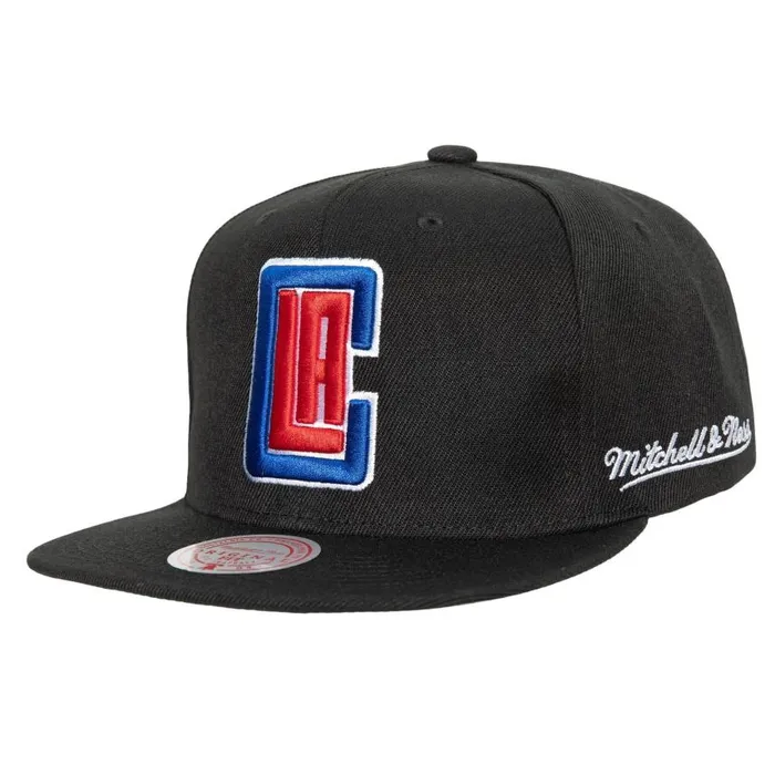 Mitchell and Ness English Dropback Snapback Los Angeles Clippers Men Hats and Headwear Mitchell and Ness English Dropback Snapback Los Angeles Clippers Men Hats and Headwear