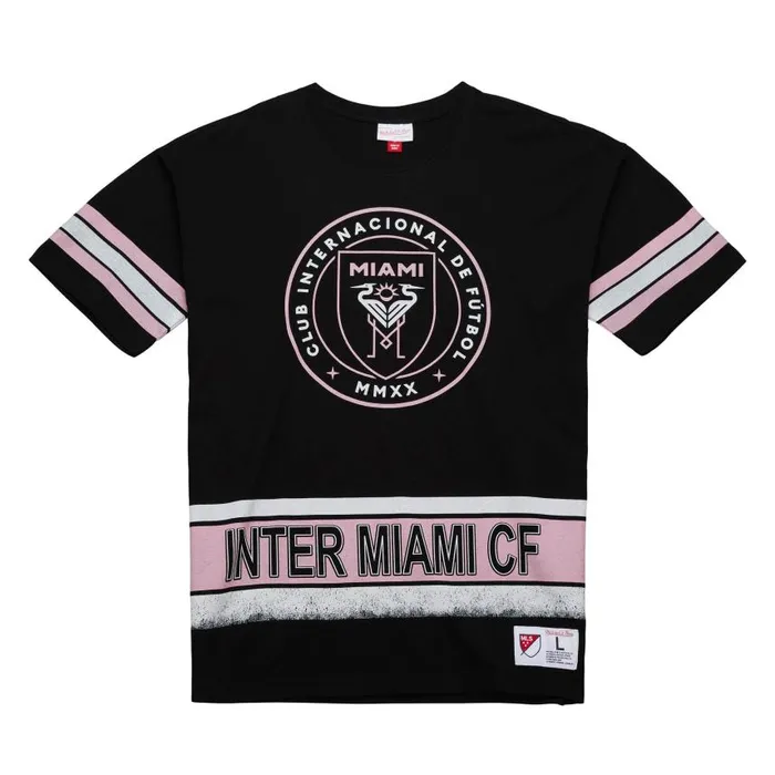Mitchell and Ness Fashion Oversized SS Tee Current Logo Inter Miami CF Men TShirts and Tops