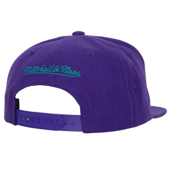 Mitchell and Ness Full Frontal Snapback HWC Charlotte Hornets Men Hats and Headwear