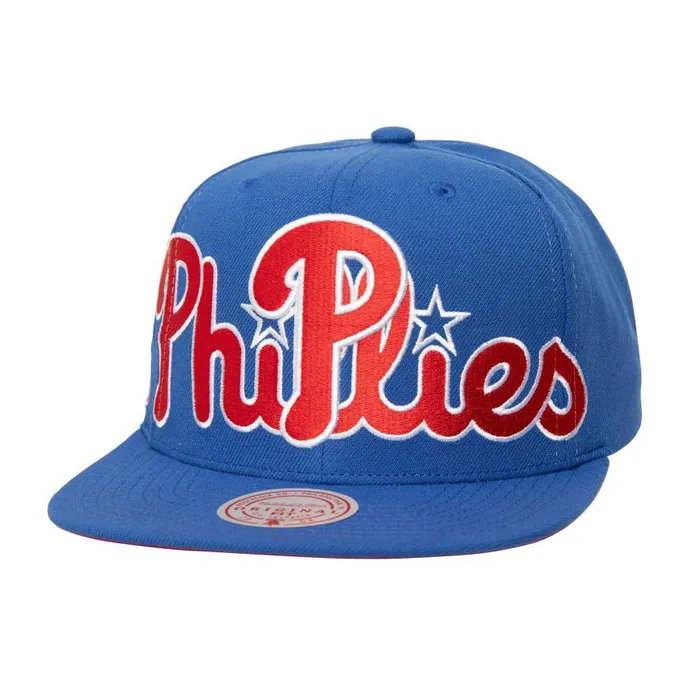 Mitchell and Ness Full Frontal Snapback Philadelphia Phillies Men Hats and Headwear Mitchell and Ness Full Frontal Snapback Philadelphia Phillies Men Hats and Headwear
