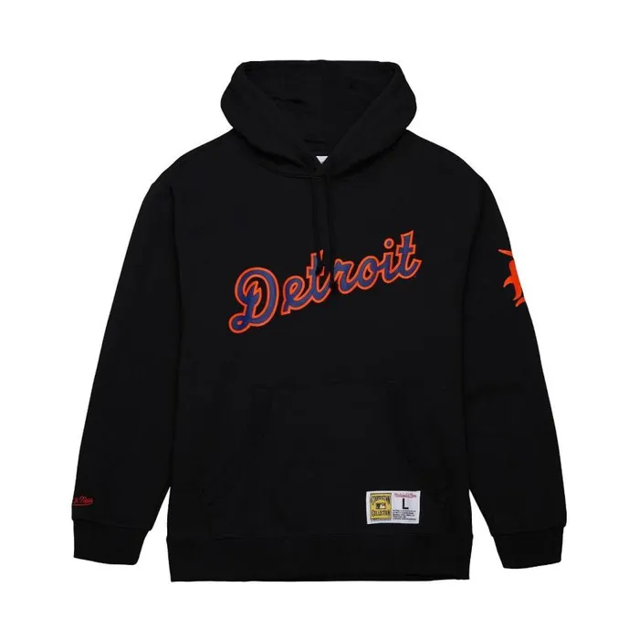 Mitchell and Ness Game Time Fleece Hoodie Vintage Logo Detroit Tigers Men Hoodies and Sweatshirts Mitchell and Ness Game Time Fleece Hoodie Vintage Logo Detroit Tigers Men Hoodies and Sweatshirts