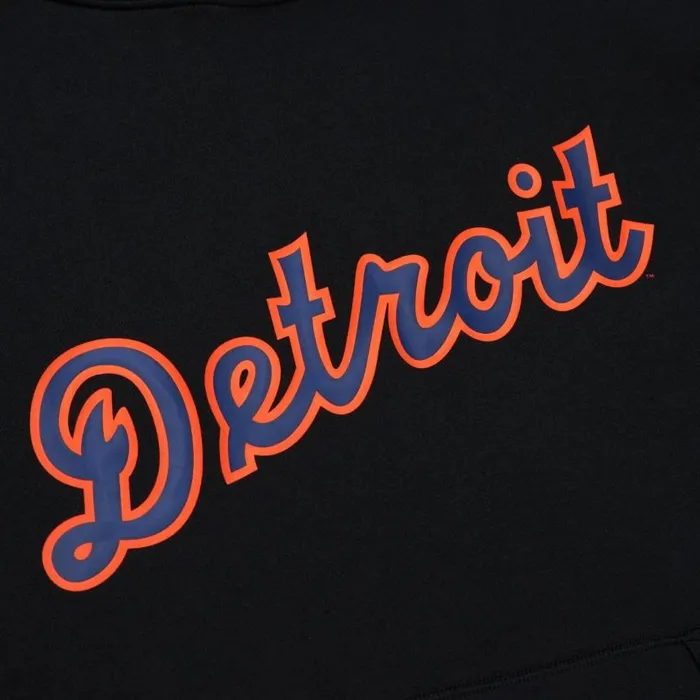 Mitchell and Ness Game Time Fleece Hoodie Vintage Logo Detroit Tigers Men Hoodies and Sweatshirts Mitchell and Ness Game Time Fleece Hoodie Vintage Logo Detroit Tigers Men Hoodies and Sweatshirts