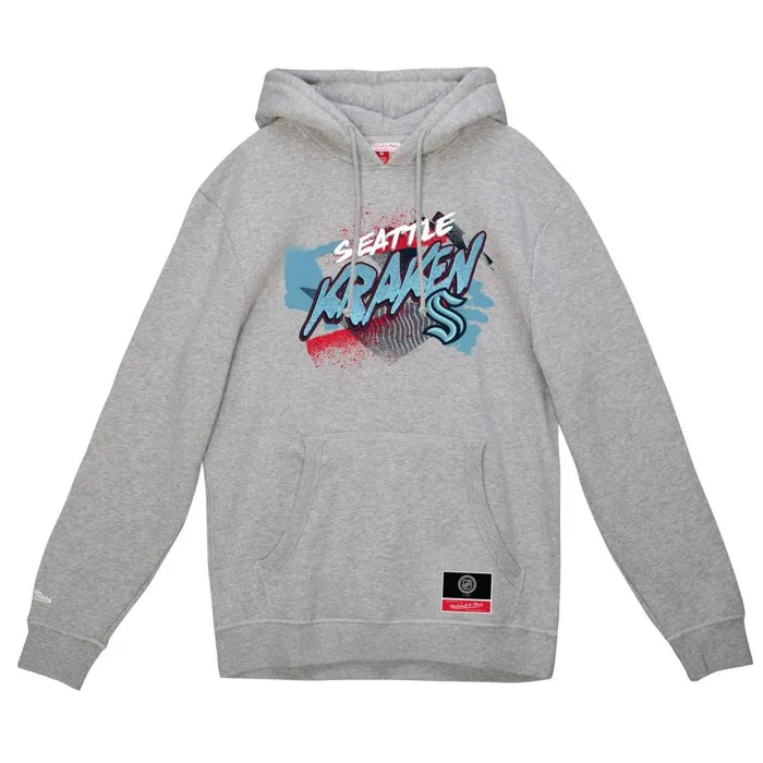 Mitchell and Ness Graff Hoodie Seattle Kraken Men Hoodies and Sweatshirts