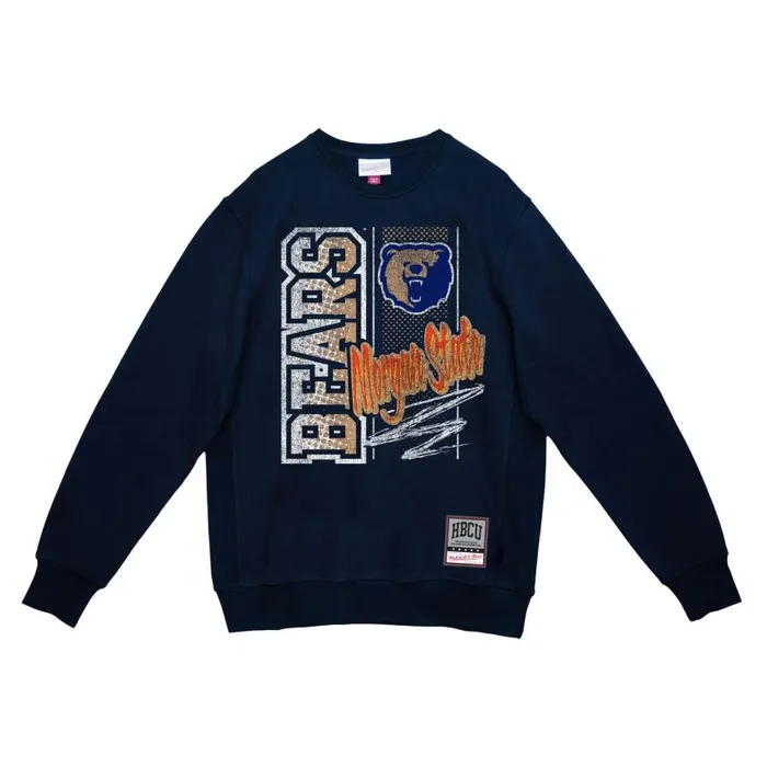 Mitchell and Ness Halftime Script Crew Morgan State University Men Hoodies and Sweatshirts
