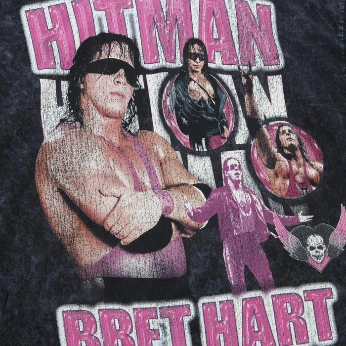 Mitchell and Ness Hart Forever Tee Bret Hitman Hart Men TShirts and Tops Mitchell and Ness Hart Forever Tee Bret Hitman Hart Men TShirts and Tops