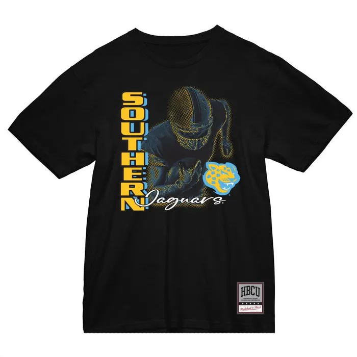 Mitchell and Ness HBCU Blitzed Tee Southern University And AandM College Men TShirts and Tops Mitchell and Ness HBCU Blitzed Tee Southern University And AandM College Men TShirts and Tops