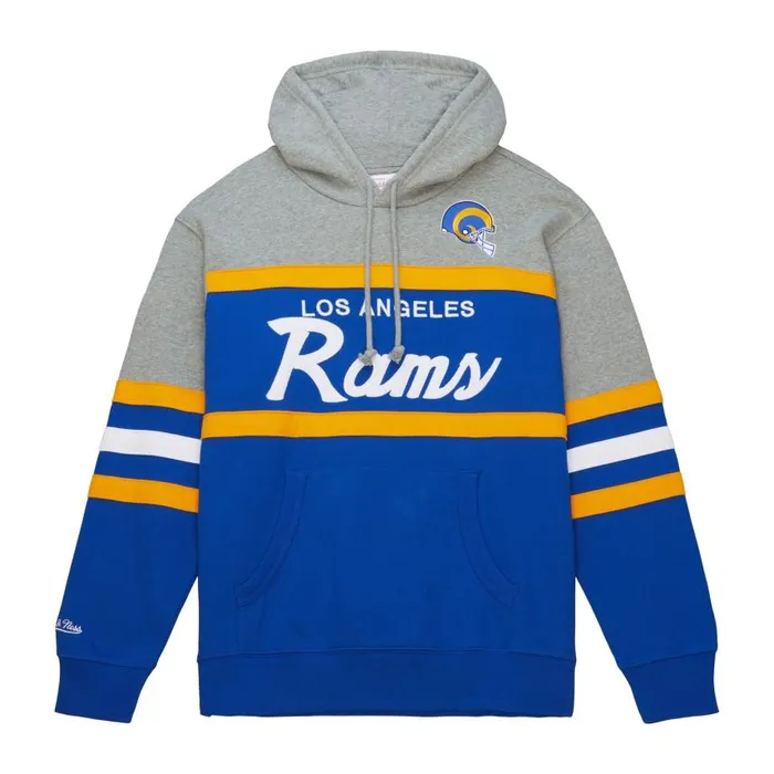 Mitchell and Ness Head Coach Hoodie Los Angeles Rams Men Hoodies and Sweatshirts