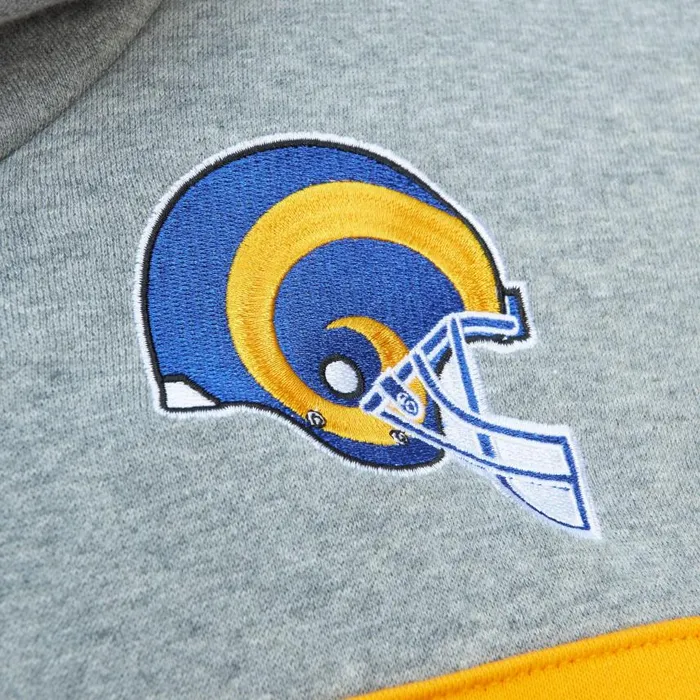 Mitchell and Ness Head Coach Hoodie Los Angeles Rams Men Hoodies and Sweatshirts Mitchell and Ness Head Coach Hoodie Los Angeles Rams Men Hoodies and Sweatshirts