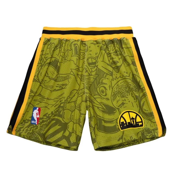 Mitchell and Ness Hebru Shorts Seattle Supersonics Men Shorts