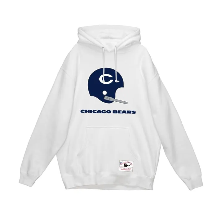 Mitchell and Ness Helmet 1 Hoodie Chicago Bears Men Hoodies and Sweatshirts