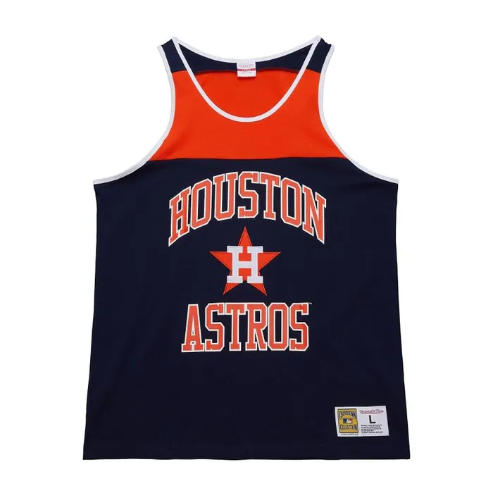 Mitchell and Ness Heritage Color Blocked Tank Top Houston Astros Men TShirts and Tops Mitchell and Ness Heritage Color Blocked Tank Top Houston Astros Men TShirts and Tops