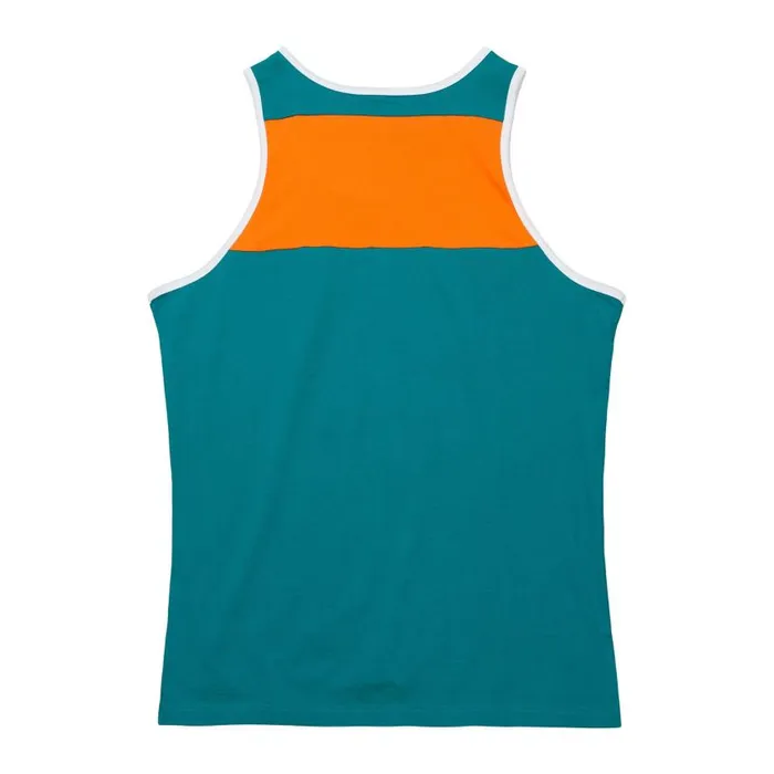 Mitchell and Ness Heritage Color Blocked Tank Top Miami Dolphins Men TShirts and Tops Mitchell and Ness Heritage Color Blocked Tank Top Miami Dolphins Men TShirts and Tops