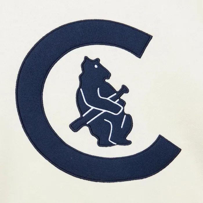 Mitchell and Ness Heritage Fleece Crew Vintage Logo Chicago Cubs Men Hoodies and Sweatshirts Mitchell and Ness Heritage Fleece Crew Vintage Logo Chicago Cubs Men Hoodies and Sweatshirts