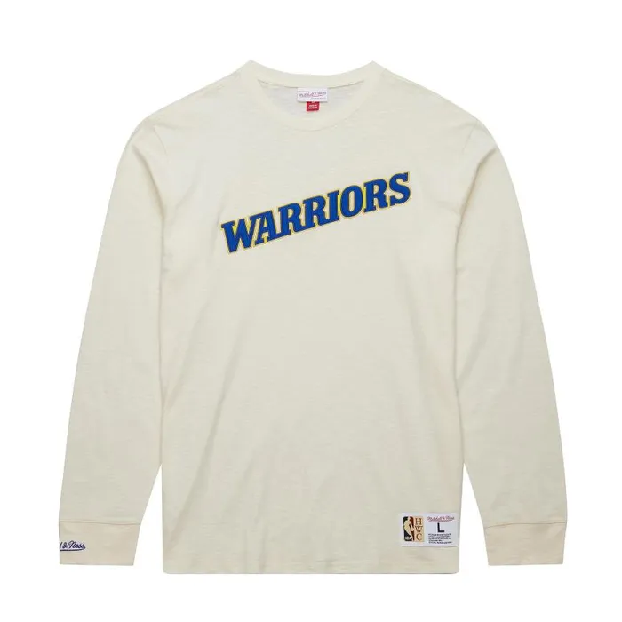Mitchell and Ness Heritage LS Slub Tee Vintage Logo Golden State Warriors Men TShirts and Tops Mitchell and Ness Heritage LS Slub Tee Vintage Logo Golden State Warriors Men TShirts and Tops