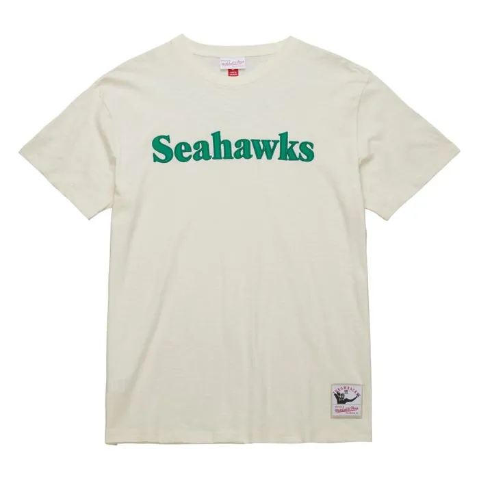Mitchell and Ness Heritage SS Slub Tee Vintage Logo Seattle Seahawks Men TShirts and Tops Mitchell and Ness Heritage SS Slub Tee Vintage Logo Seattle Seahawks Men TShirts and Tops