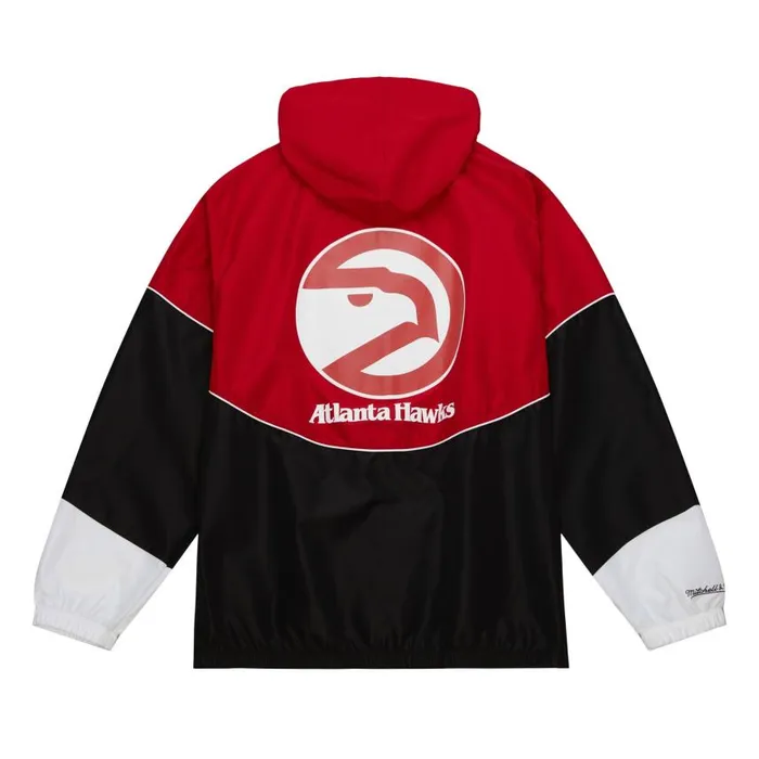 Mitchell and Ness Home Team Lightweight Windbreaker Atlanta Hawks Men Jackets and Outerwear Mitchell and Ness Home Team Lightweight Windbreaker Atlanta Hawks Men Jackets and Outerwear
