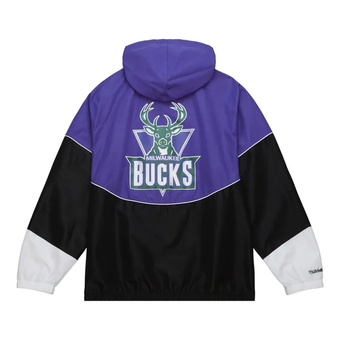 Mitchell and Ness Home Team Lightweight Windbreaker Milwaukee Bucks Men Jackets and Outerwear Mitchell and Ness Home Team Lightweight Windbreaker Milwaukee Bucks Men Jackets and Outerwear