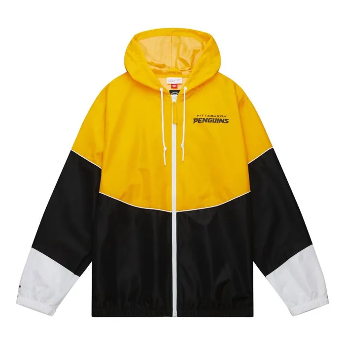Mitchell and Ness Home Team Lightweight Windbreaker Pittsburgh Penguins Men Jackets and Outerwear