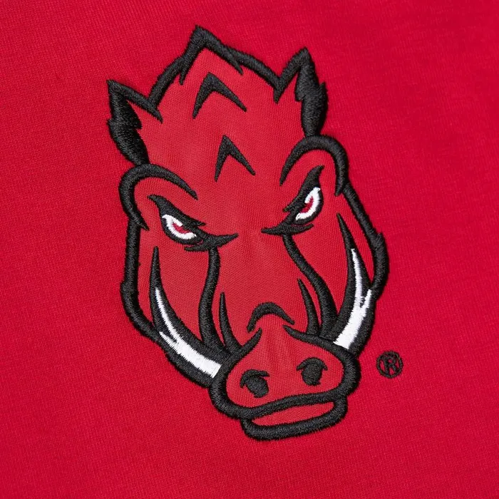 Mitchell and Ness Jacquard Ringer SS Tee Current Logo University Of Arkansas Men TShirts and Tops Mitchell and Ness Jacquard Ringer SS Tee Current Logo University Of Arkansas Men TShirts and Tops