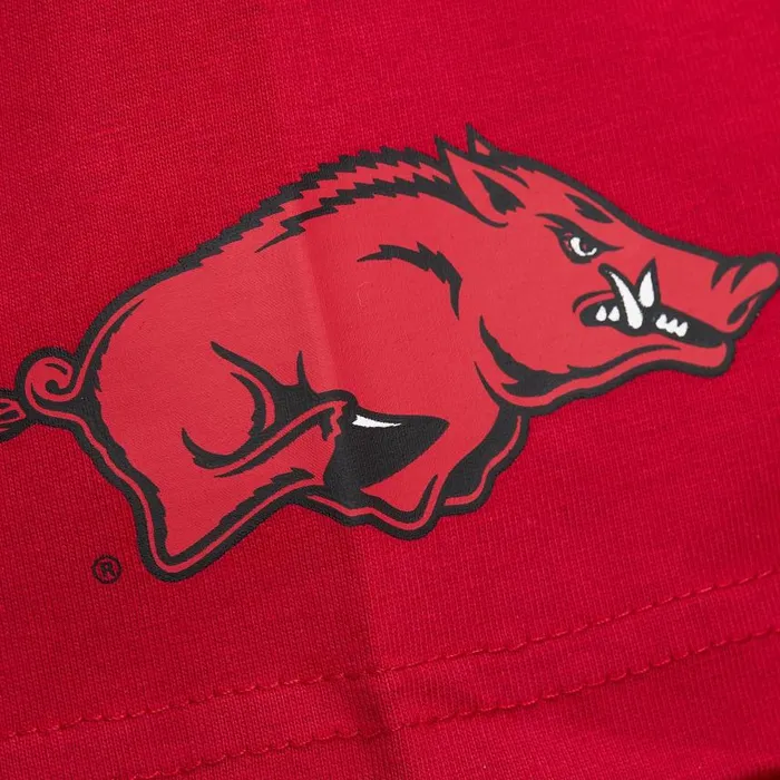 Mitchell and Ness Jacquard Ringer SS Tee Current Logo University Of Arkansas Men TShirts and Tops Mitchell and Ness Jacquard Ringer SS Tee Current Logo University Of Arkansas Men TShirts and Tops