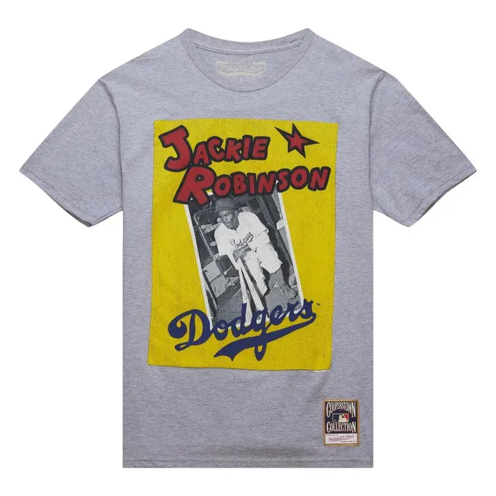 Mitchell and Ness Jr Vintage Cover Tee Brooklyn Dodgers Jackie Robinson Men TShirts and Tops Mitchell and Ness Jr Vintage Cover Tee Brooklyn Dodgers Jackie Robinson Men TShirts and Tops