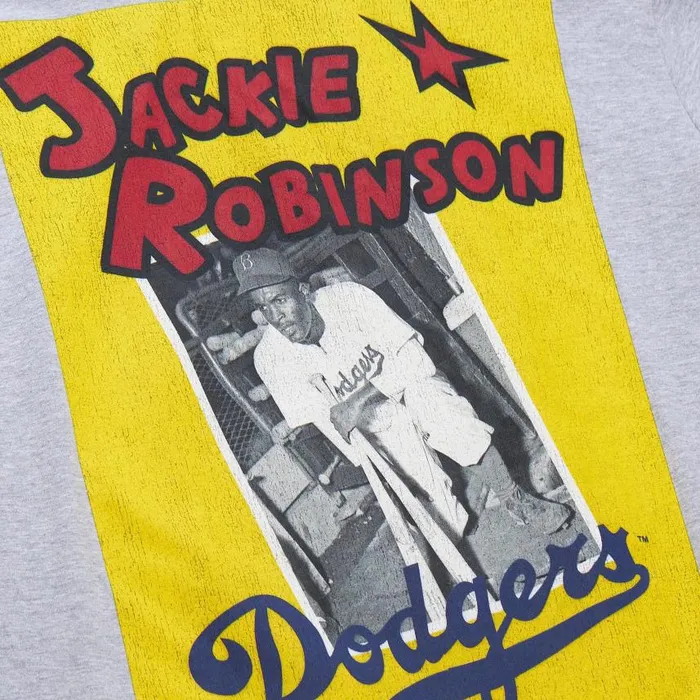 Mitchell and Ness Jr Vintage Cover Tee Brooklyn Dodgers Jackie Robinson Men TShirts and Tops Mitchell and Ness Jr Vintage Cover Tee Brooklyn Dodgers Jackie Robinson Men TShirts and Tops