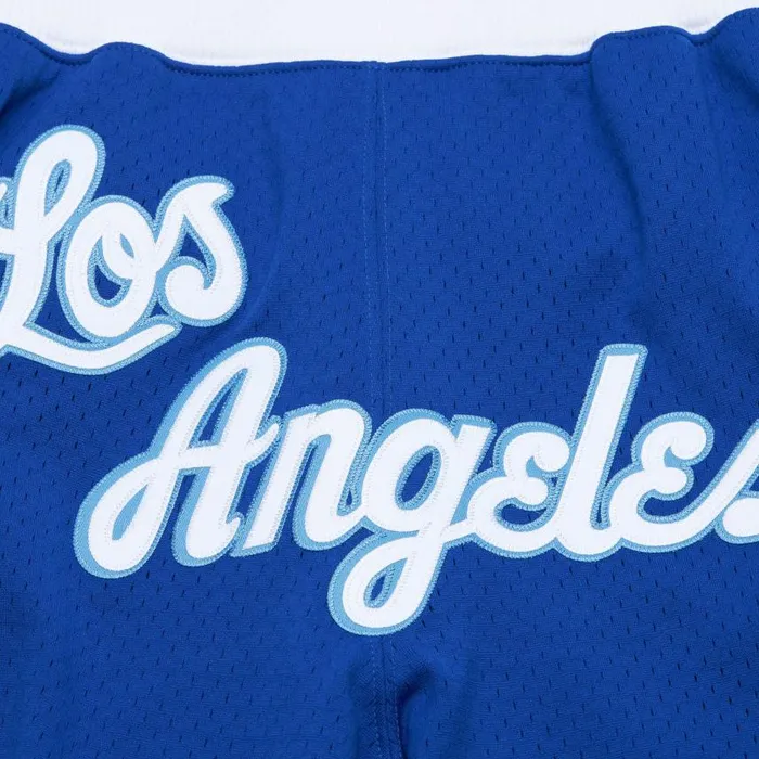 Mitchell and Ness Just Don Blue 7 Inch Shorts Los Angeles Lakers Men Shorts