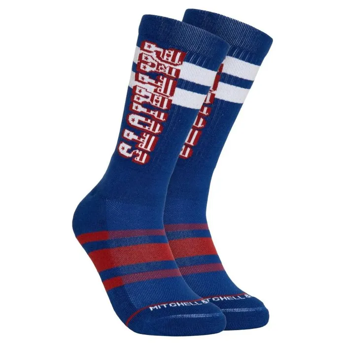 Mitchell and Ness Lateral Crew Socks New England Patriots Men Socks
