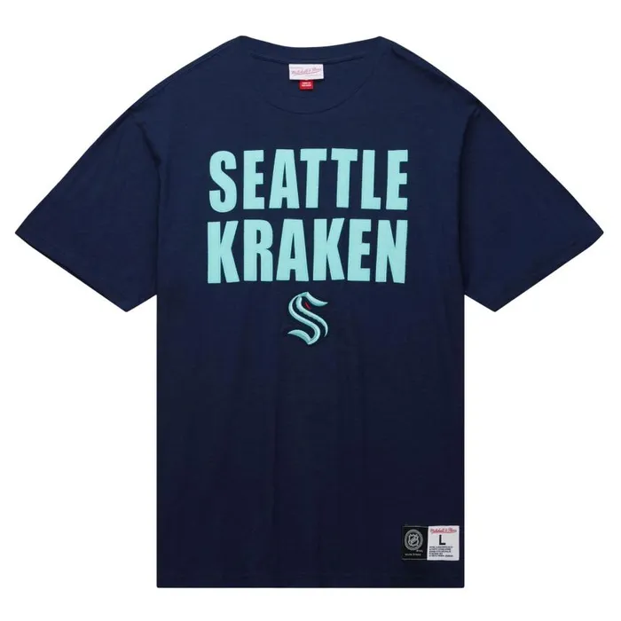 Mitchell and Ness Legendary Slub SS Tee Seattle Kraken Men TShirts and Tops