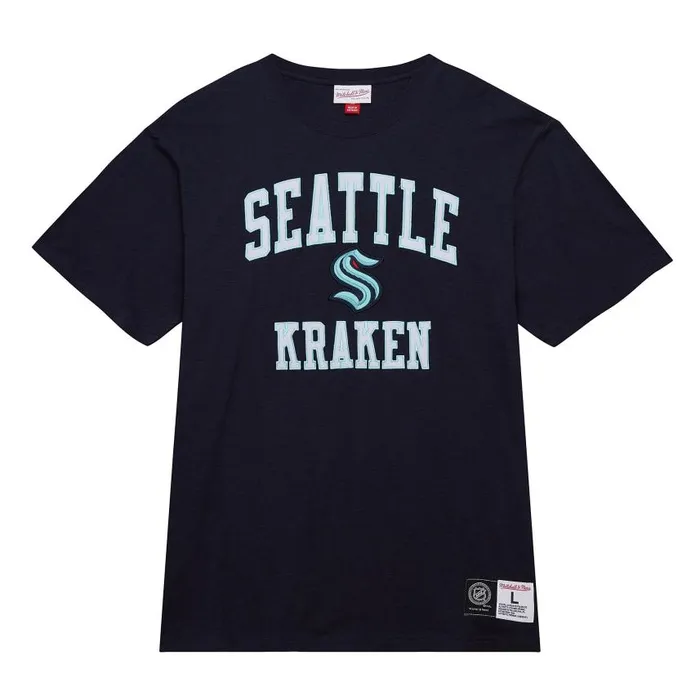 Mitchell and Ness Legendary Slub SS Tee Current Logo Seattle Kraken Men TShirts and Tops