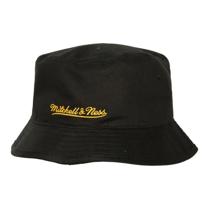 Mitchell and Ness Logolap Bucket HWC Los Angeles Lakers Men Hats and Headwear Mitchell and Ness Logolap Bucket HWC Los Angeles Lakers Men Hats and Headwear