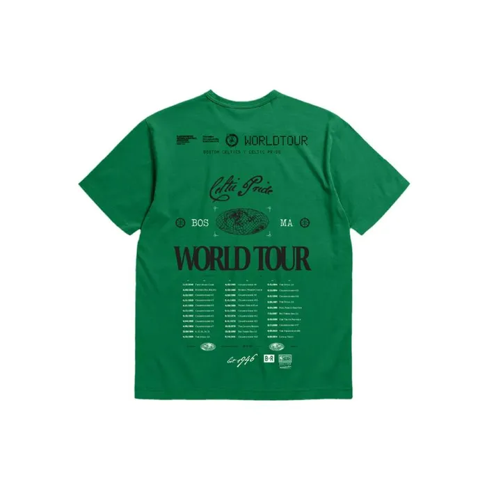 Mitchell and Ness MandN X BR World Tour TShirt Boston Celtics Men TShirts and Tops