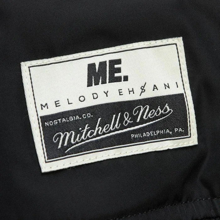 Mitchell and Ness MandN X Melody Ehsani Satin Jacket Philadelphia 76ers Women Jackets and Outerwear Mitchell and Ness MandN X Melody Ehsani Satin Jacket Philadelphia 76ers Women Jackets and Outerwear