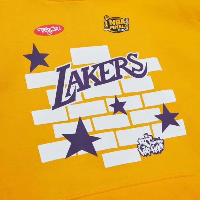 Mitchell and Ness MandN X Tats Cru Brick Hoodie Los Angeles Lakers Men Hoodies and Sweatshirts