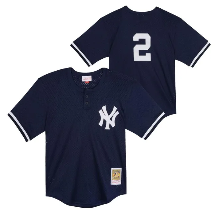 Mitchell and Ness Mesh BP Jersey New York Yankees 1995 Derek Jeter Kids Jerseys