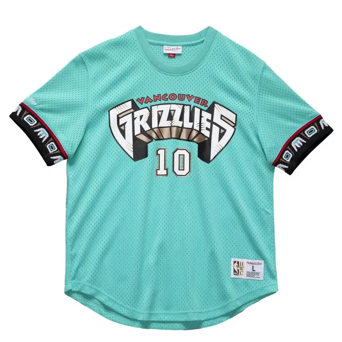 Mitchell and Ness Name And Number Mesh Top Vancouver Grizzlies 199899 Mike Bibby Men TShirts and Tops Mitchell and Ness Name And Number Mesh Top Vancouver Grizzlies 199899 Mike Bibby Men TShirts and Tops