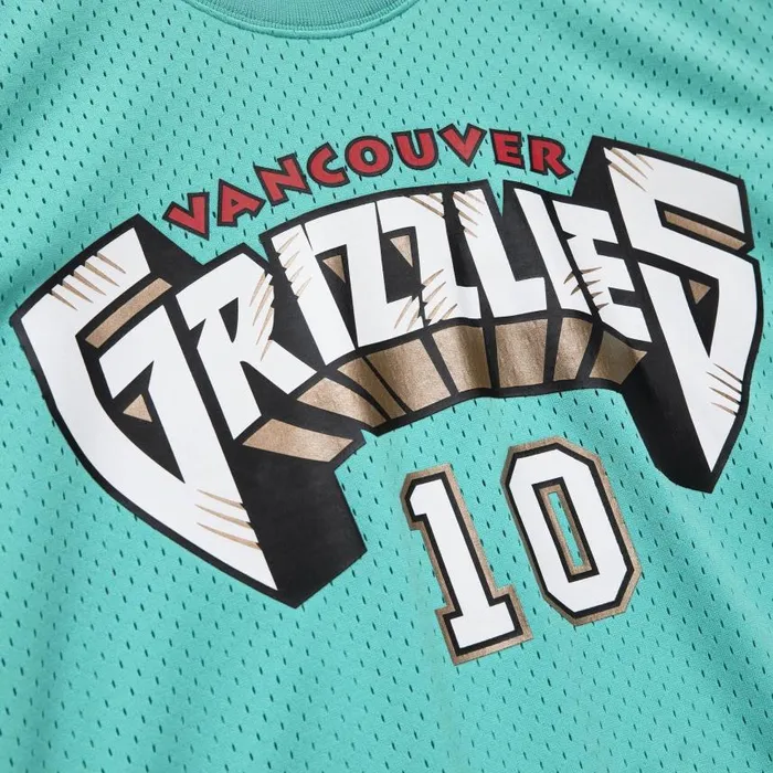 Mitchell and Ness Name And Number Mesh Top Vancouver Grizzlies 199899 Mike Bibby Men TShirts and Tops Mitchell and Ness Name And Number Mesh Top Vancouver Grizzlies 199899 Mike Bibby Men TShirts and Tops