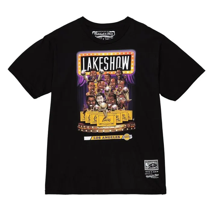 Mitchell and Ness NBA Lake Show Tee Lakers Men TShirts and Tops