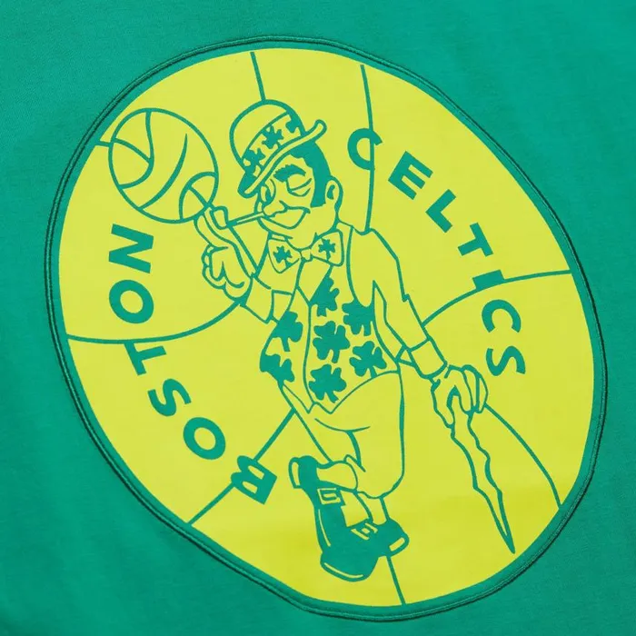 Mitchell and Ness Neon Nights SS Premium Tee Boston Celtics Men TShirts and Tops