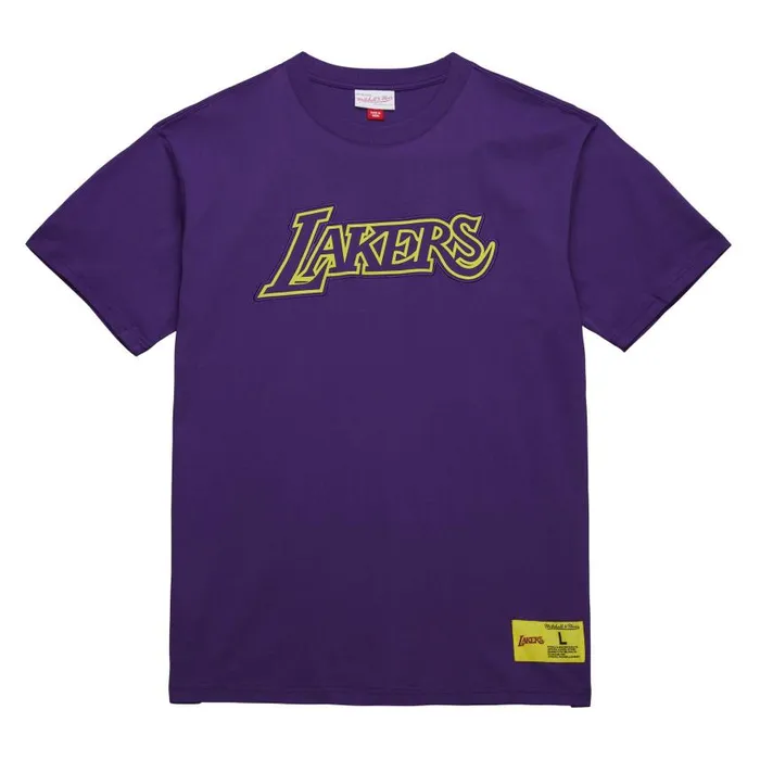 Mitchell and Ness Neon Nights SS Premium Tee Los Angeles Lakers Men TShirts and Tops Mitchell and Ness Neon Nights SS Premium Tee Los Angeles Lakers Men TShirts and Tops