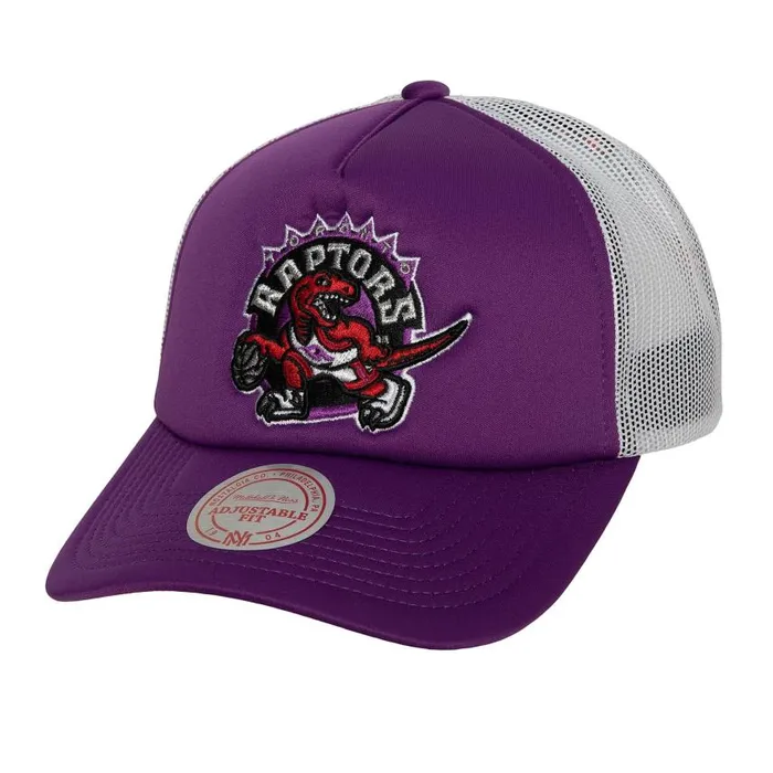 Mitchell and Ness Off The Backboard Trucker Snapback HWC Toronto Raptors Men Hats and Headwear Mitchell and Ness Off The Backboard Trucker Snapback HWC Toronto Raptors Men Hats and Headwear